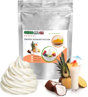 Produktbild von Pina Colada Frozen Joghurt Pulver 333 g