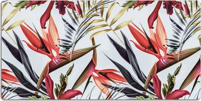 Produktbild von Schreibtischmatte Tischunterlage 120x60 cm Mauspad - Pastellblumen