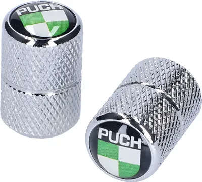Produktbild von BestPrice Ventilkappen Set mit " Puch-Logo " kompatibel mit Puch Maxi