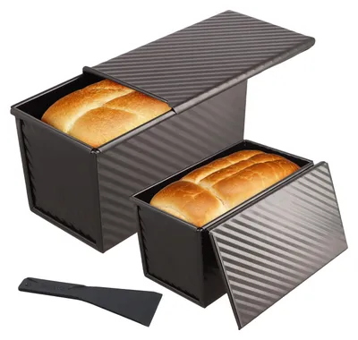 Immagine prodotto di Solidchoice - Set di 3 teglie per pane con rivestimento antiaderente