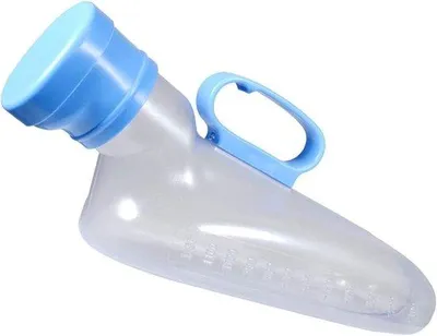 Produktbild von Urinal für Männer - Tragbarer Urinkopf - Mit dem Einsatz auf dem Weg - Lackfreie Deckel-Design - Große Kapazität - Weiß