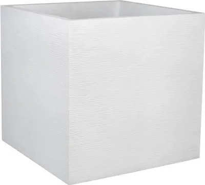 Produktbild von Quadratischer Blumenkasten 57 L - 49,5 x 49,5 x 49,5 cm - Weiß getüncht