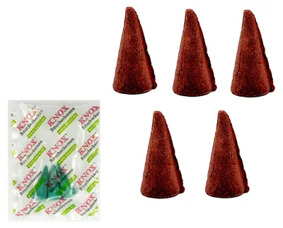 Produktbild von KNOX Räucherkerzen 5er Set - XXL Riesen - Schokolade - mit 3er Probe "Meeresbrise" - Brenndauer 30-40 min
