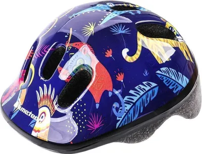Produktbild von Meteor Schutzhelm, Kinderhelm, Fahrradhelm, Rollschuhe, MV6-2 Helm Kinderfahrradhelm Helm, größe XS 44-48 cm Jungle