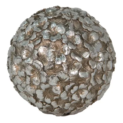 Produktbild von Clayre & Eef Dekoration Ø 10 cm Silberfarbig Polyresin Blätter