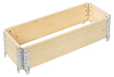 Image de Garronda Rehausse en bois pour palette Caisse de rangement en bois Caisse en bois Natural 80/30