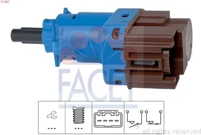 Immagine prodotto di 1 interruttore luce freno FACET 7.1247  Italy - Equivalente al primo equipaggiamento per ALFA ROMEO