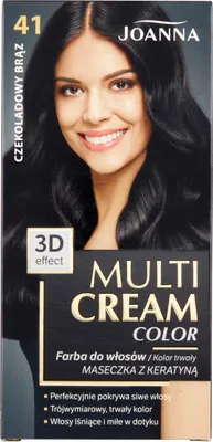Zdjęcie produktu dla Joanna Multi Color 3D Efekt Farba Do Włosów 41 Czekoladowy Brąz