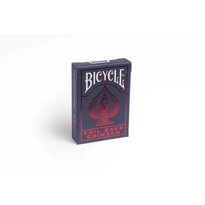 Obrázok produktu pre Bicycle® Deck of Cards - Fóliový zadný karmínovo červený balíček hracích kariet Pokerové karty s jedným balíčkom