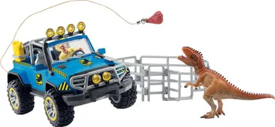 Immagine prodotto di Schleich schleich® Dinosauri 41464 Veicolo fuoristrada con avamposto per dinosauri 41464