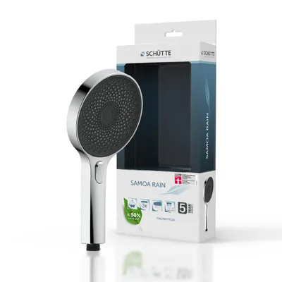 Obrázek produktu pro Ruční sprcha SCHÜTTE SAMOA RAIN, wellness sprchová hlavice s technologií sametového proudu