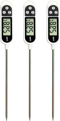Produktbild von 3x Digitales Fleischthermometer Koch Thermometer Grillthermometer Fleischthermometer Küche für Ofen Grill Küche BBQ