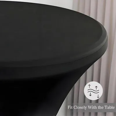 Obrázek produktu pro Ochranné potahy Ibenzoa® na stojací stoly, kulaté, průměr 60/80 cm, výška 110 cm – 90 % polyester/10 % Elastan, 4 zesílené kapsy na nohy stolu, protiskluzové, dostupné v různých barvách