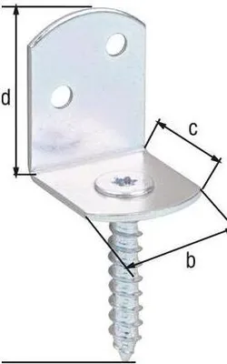Produktbild von GAH-Alberts Flechtzaunhalter L-Form, Stahl, Schelle, Stahl, Galvanisch verzinkte Beschichtung, 5 mm, 50 Stück(e)