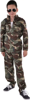 Produktbild von M215065-88-152 camouflage Kinder Junge Piloten Jetfighter Overall Gr.152