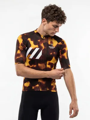 Produktbild von VeloNuts Herren Radtrikot, Fur Code, Amber Tortoise, M