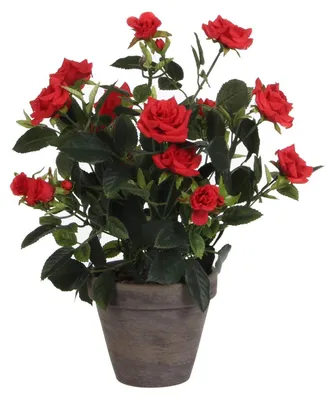 Produktbild von Kunstblume Rose Ø 25 H 33 cm rot