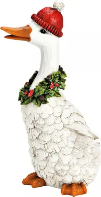 Produktbild von Weihnachtsgans mit Mütze und Kranz