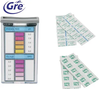 Produktbild von pH- und Chlortabletten-Analysekit