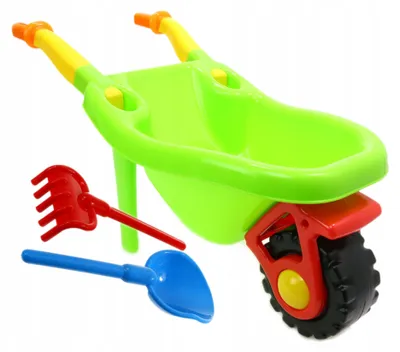 Obrázek produktu pro Hemar Majka Dětská Taczka 74 cm s lopatkou a hráběmi