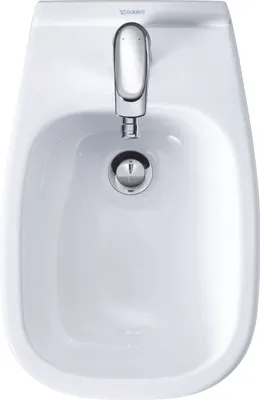 Produktbild von Wandbidet D-Code 355x545mm wei 1 Hahnloch, mit berlauf