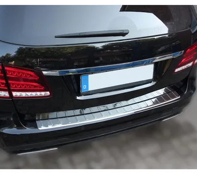 Image de Protection de pare-chocs en acier inoxydable pour Mercedes Classe E (modèle break S212) de 2009 à 2016