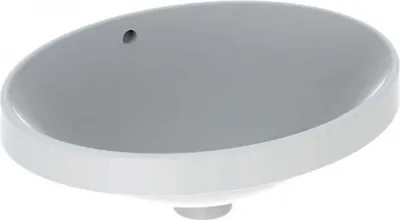 Produktbild von Geberit Geberit Einbauwaschtisch VariForm oval 500x400mm o HL m ÜL we KT