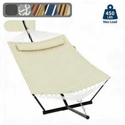 Imagen del producto de Hamaca, diseño independiente, estructura robusta, color blanco crema