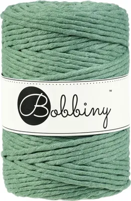 Zdjęcie produktu dla Bobbiny Macrame Cord 5 mm 100 m Eucalyptus Green Sznurek