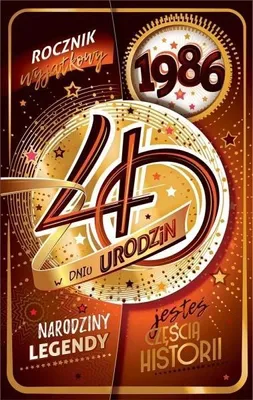 Obrázok produktu pre Blahoželanie k 40. narodeninám – AbCard