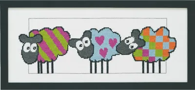 Immagine prodotto di Kit Permin per punto croce "Pecora", 36x15cm, 92-3388