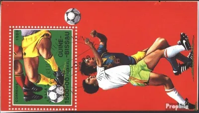 Produktbild von Briefmarken Guinea-Bissau 1989 Mi Block281 (kompl.Ausg.) gestempelt Fußball-WM 90, Italien