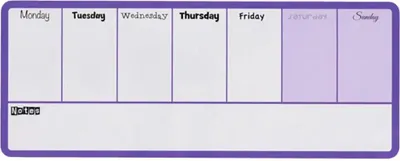 Image de nobo agenda semainier (l)360 x (h)140 mm violet