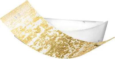 Zdjęcie produktu dla Camilla - Złota lampa sufitowa 2XE27 max 2X70W IP20 - Nowoczesna lampa ścienna ze srebrnym szklanym kloszem i białą ramką 63,5x39cm