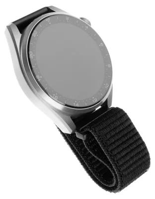 Image de Bracelet pour smartwatch, Fixed Nylon Strap 20 mm, noir