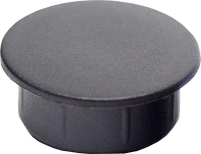 Zdjęcie produktu dla LogistSystem 10x zaślepki 10mm - czarne - plastikowe zaślepki otworów PE - zaślepki zaślepiające zaślepki końcowe zaślepki uszczelniające - do otworów w panelach zaślepki otworów w panelach