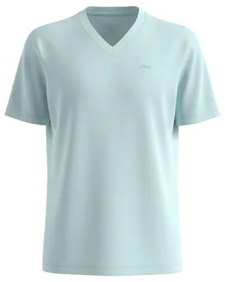 Produktbild von s.Oliver Herren T-Shirt – Big Size Fit, V-Ausschnitt, Logo