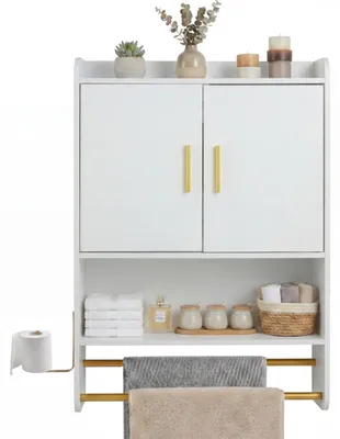 Image de Armoire de salle de bain suspendue avec 2 portes