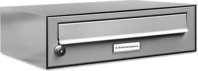 Produktbild von 1er V2A Edelstahl Wandbriefkasten Anlage 1 Fach Briefkasten Postkasten