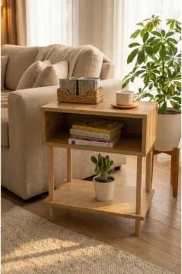 Obrázok produktu pre Skye Decor, kvalitná príkonová stolík (sada 3 kusov), farba: dub Sapphire, 100% melamín | 1001