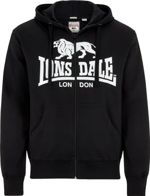 Image de Sweat à capuche Krafty Zip Hoody de Lonsdale avec capuche Slim Fit