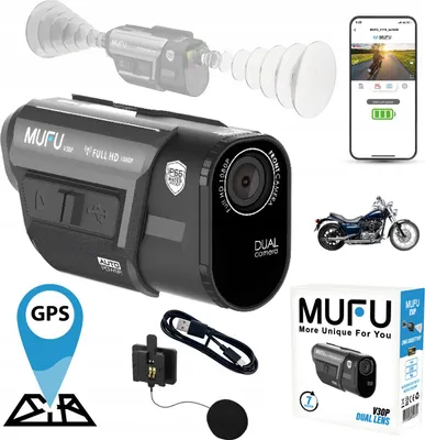 Image de MUFU MOTOCAM V30P FullHD 7H caméra moto