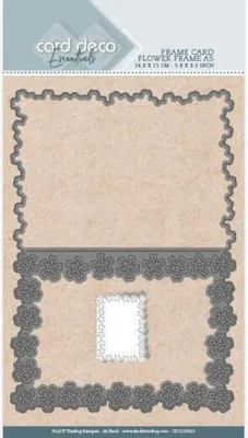 Produktbild von Card Deco - Stanzschablone - Karten - Blume Rahmen A5