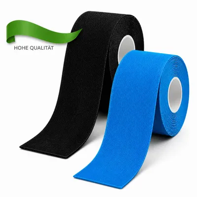 Produktbild von Kinesiologie-Tape 5 m x 5 cm, 2 Rollen Set, wasserfest & atmungsaktiv, elastisches Sporttape für Knie, Schulter, Ellenbogen, Sport & Alltag, KI-generiertes Bild