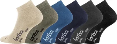 Produktbild von TippTexx 24 6 Paar Bambus Sneakersocken, Geruchs-Killer, Sortiert für Herren, Größe 43-46
