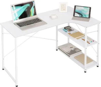 Immagine prodotto di Scrivania per computer a forma di L per l'ufficio e il gaming