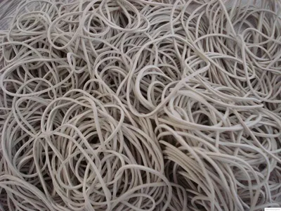 Produktbild von 1kg Gummibänder Gummiringe weiß Breite=1mm Ø=60mm