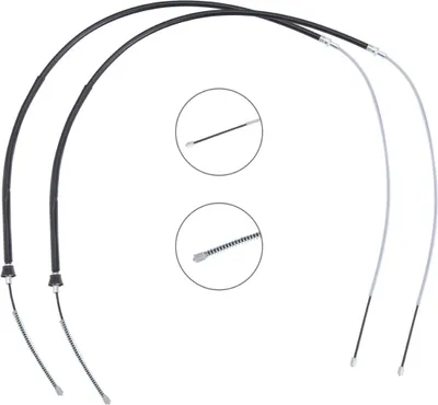 Produktbild von RIDEX Handbremsseil Seilzug Feststellbremse für VW up! Schrägheck (121, 122, BL1, BL2) Hinten Links Rechts 124C1726