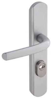 Sicherheitstürgriffe Aluminium silber 2 Stück