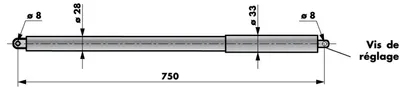 Image de Ferme-portillon DIREKT 200 avec équerre de fixation noir - DICTATOR - 392364